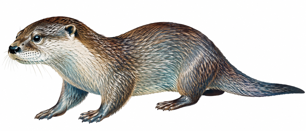 La loutre fait de la résistance loutre